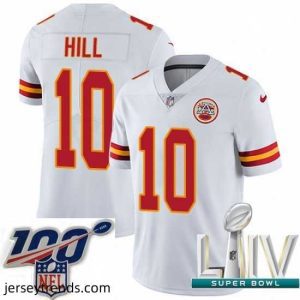 Exquisite 2020 Super Bowl LIV Nike Kansas City Chiefs #10 Tyreek Hill White Vapor Untouchable Limited Player NFL Jersey