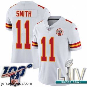 Brilliant 2020 Super Bowl LIV Nike Kansas City Chiefs #11 Alex Smith White Vapor Untouchable Limited Player NFL Jersey