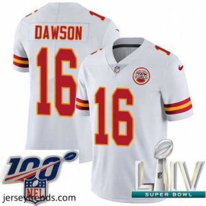 Radiant 2020 Super Bowl LIV Nike Kansas City Chiefs #16 Len Dawson White Vapor Untouchable Limited Player NFL Jersey