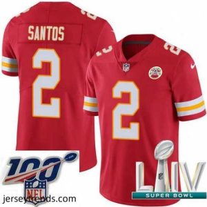 Enchanting 2020 Super Bowl LIV Nike Kansas City Chiefs #2 Cairo Santos Red Team Color Vapor Untouchable Limited Player NFL Jersey