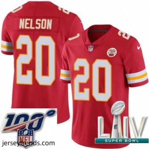 Magnificent 2020 Super Bowl LIV Nike Kansas City Chiefs #20 Steven Nelson Red Team Color Vapor Untouchable Limited Player NFL Jersey
