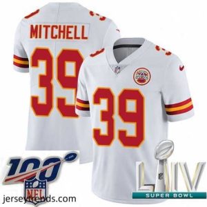 Magnificent 2020 Super Bowl LIV Nike Kansas City Chiefs #39 Terrance Mitchell White Vapor Untouchable Limited Player NFL Jersey