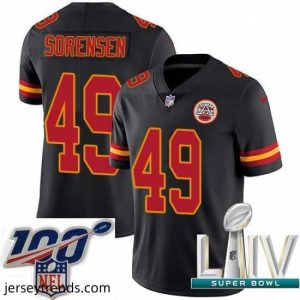 Suave 2020 Super Bowl LIV Nike Kansas City Chiefs #49 Daniel Sorensen Limited Black Rush Vapor Untouchable NFL Jersey