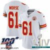 Captivating 2020 Super Bowl LIV Nike Kansas City Chiefs #61 Mitch Morse White Vapor Untouchable Limited Player NFL Jersey