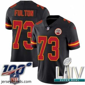 Enchanting 2020 Super Bowl LIV Nike Kansas City Chiefs #73 Zach Fulton Limited Black Rush Vapor Untouchable NFL Jersey