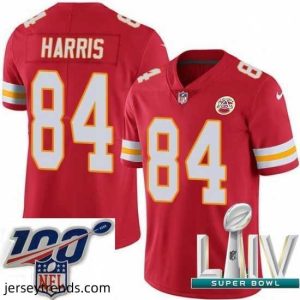 Captivating 2020 Super Bowl LIV Nike Kansas City Chiefs #84 Demetrius Harris Red Team Color Vapor Untouchable Limited Player NFL Jersey