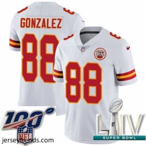 Suave 2020 Super Bowl LIV Nike Kansas City Chiefs #88 Tony Gonzalez White Vapor Untouchable Limited Player NFL Jersey