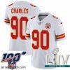 Striking 2020 Super Bowl LIV Nike Kansas City Chiefs #90 Stefan Charles White Vapor Untouchable Limited Player NFL Jersey