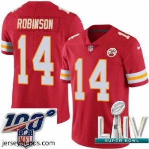 Suave 2020 Super Bowl LIV Nike Kansas City Chiefs #14 Demarcus Robinson Red Team Color Vapor Untouchable Limited Player NFL Jersey