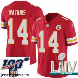 Brilliant 2020 Super Bowl LIV Nike Kansas City Chiefs #14 Sammy Watkins Red Team Color Vapor Untouchable Limited Player NFL Jersey