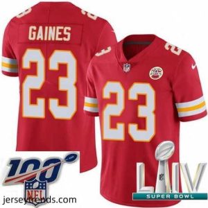 Brilliant 2020 Super Bowl LIV Nike Kansas City Chiefs #23 Phillip Gaines Red Team Color Vapor Untouchable Limited Player NFL Jersey