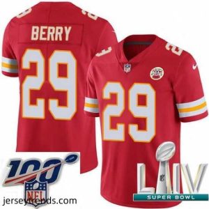 Suave 2020 Super Bowl LIV Nike Kansas City Chiefs #29 Eric Berry Red Team Color Vapor Untouchable Limited Player NFL Jersey