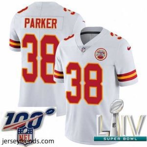 Brilliant 2020 Super Bowl LIV Nike Kansas City Chiefs #38 Ron Parker White Vapor Untouchable Limited Player NFL Jersey