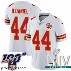 Magnificent 2020 Super Bowl LIV Nike Kansas City Chiefs #44 Dorian O'Daniel White Vapor Untouchable Limited Player NFL Jersey