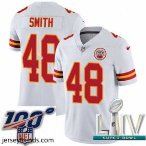 Brilliant 2020 Super Bowl LIV Nike Kansas City Chiefs #48 Terrance Smith White Vapor Untouchable Limited Player NFL Jersey
