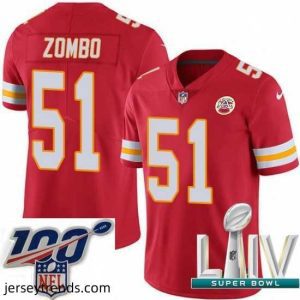 Captivating 2020 Super Bowl LIV Nike Kansas City Chiefs #51 Frank Zombo Red Team Color Vapor Untouchable Limited Player NFL Jersey