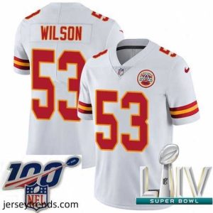 Exquisite 2020 Super Bowl LIV Nike Kansas City Chiefs #53 Ramik Wilson White Vapor Untouchable Limited Player NFL Jersey