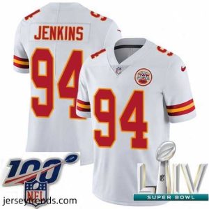 Suave 2020 Super Bowl LIV Nike Kansas City Chiefs #94 Jarvis Jenkins White Vapor Untouchable Limited Player NFL Jersey