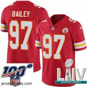 Exquisite 2020 Super Bowl LIV Nike Kansas City Chiefs #97 Allen Bailey Red Team Color Vapor Untouchable Limited Player NFL Jersey