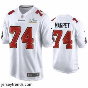 Exquisite Ali Marpet Buccaneers White Super Bowl Lv Game Fashion Jersey