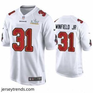 Radiant Antoine Winfield Jr. Buccaneers White Super Bowl Lv Game Fashion Jersey