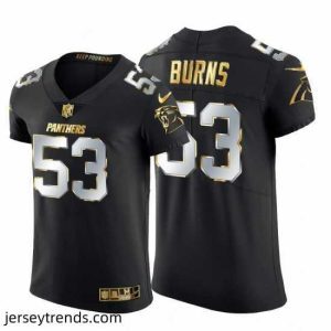 Exquisite Carolina Panthers 53 Brian Burns Nike Black Edition Vapor Untouchable Elite NFL Jersey