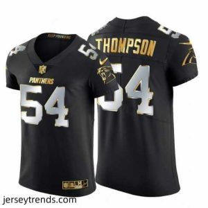 Magnificent Carolina Panthers 54 Shaq Thompson Nike Black Edition Vapor Untouchable Elite NFL Jersey