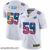 Striking Carolina Panthers 59 Luke Kuechly White Nike Multi Color 2020 NFL Crucial Catch Limited NFL Jersey