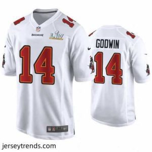 Captivating Chris Godwin Buccaneers White Super Bowl Lv Game Fashion Jersey