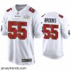 Captivating Derrick Brooks Buccaneers White Super Bowl Lv Game Fashion Jersey