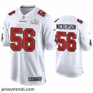 Striking Hardy Nickerson Buccaneers White Super Bowl Lv Game Fashion Jersey
