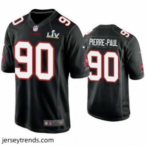 Radiant Jason Pierre Paul Buccaneers Black Super Bowl Lv Game Fashion Jersey