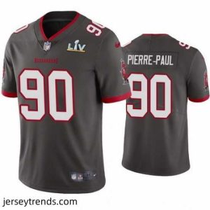 Enchanting Jason Pierre Paul Buccaneers Pewter Super Bowl Lv Vapor Limited Jersey