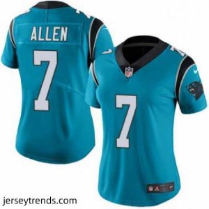 Captivating Kyle Allen Womens Carolina Panthers Nike Alternate Vapor Untouchable Jersey Limited Blue