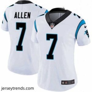 Captivating Kyle Allen Womens Carolina Panthers Nike Vapor Untouchable Jersey Limited White