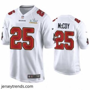 Radiant Lesean Mccoy Buccaneers White Super Bowl Lv Game Fashion Jersey
