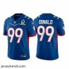 Enchanting 2022 NFL Pro Bowl Los Angeles Rams #99 Aaron Donald NFC Blue Jersey