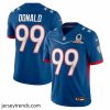 Exquisite 2022 NFL Pro Bowl Los Angeles Rams 99 Aaron Donald NFC Blue Jersey