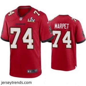Striking Ali Marpet Buccaneers Red Super Bowl Lv Game Jersey