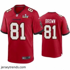 Suave Antonio Brown Buccaneers Red Super Bowl Lv Game Jersey