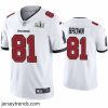 Captivating Antonio Brown Buccaneers White Super Bowl Lv Vapor Limited Jersey