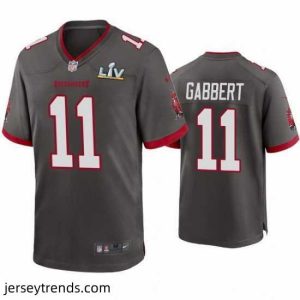 Captivating Blaine Gabbert Buccaneers Pewter Super Bowl Lv Game Jersey