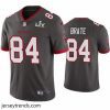 Captivating Cameron Brate Buccaneers Pewter Super Bowl Lv Vapor Limited Jersey