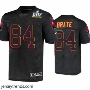 Captivating Cameron Brate Tampa Bay Buccaneers Black Super Bowl Lv Jersey