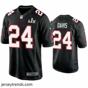 Magnificent Carlton Davis Buccaneers Black Super Bowl Lv Game Fashion Jersey