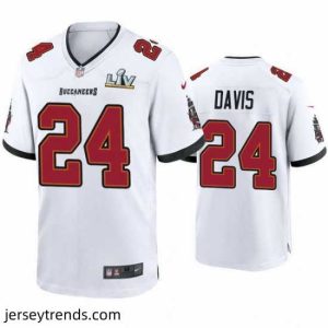 Exquisite Carlton Davis Buccaneers White Super Bowl Lv Game Jersey
