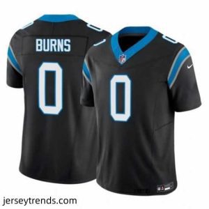 Enchanting Carolina Panthers 0 Brian Burns Black 2023 F.U.S.E  Vapor Untouchable Stitched Football Jersey