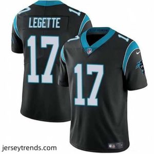 Radiant Carolina Panthers 17 Xavier Legette Black Vapor Limited Stitched Football Jersey