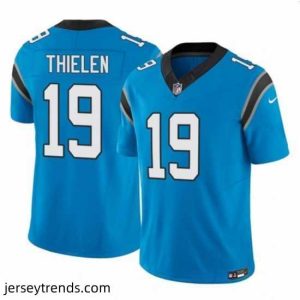 Enchanting Carolina Panthers 19 Adam Thielen Blue 2023 F.U.S.E  Vapor Untouchable Stitched Football Jersey