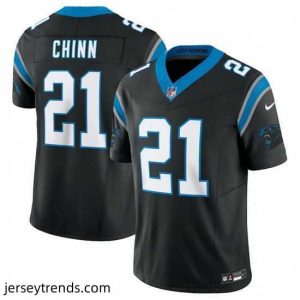 Striking Carolina Panthers 21 Jeremy Chinn Black 2023 F.U.S.E. Vapor Untouchable Stitched Football Jersey